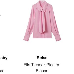 Reiss pink blouse